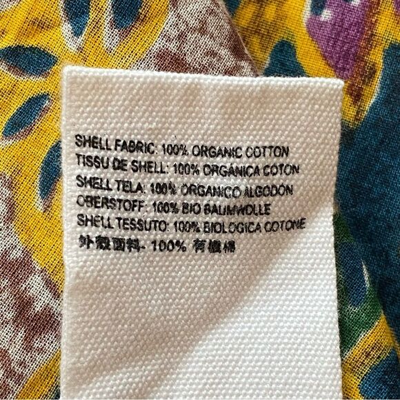 Cleobella Multicolored Chloe Indoblockprint Button Down Blouse Size Medium - Picture 14 of 14